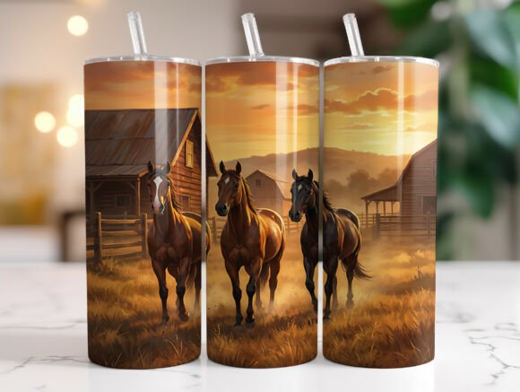 20 Oz Western Horse Skinny Tumbler Wrap Review