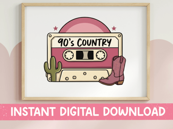 90s Country Cassette Tape SVG Review for Real Projects