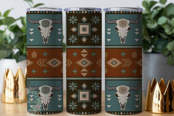 Boho Skull Western Pattern Tumbler Wrap Review