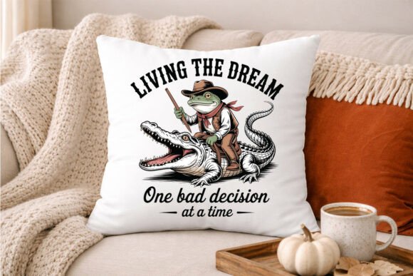 Cowboy Frog on Crocodile T-Shirt Design Review