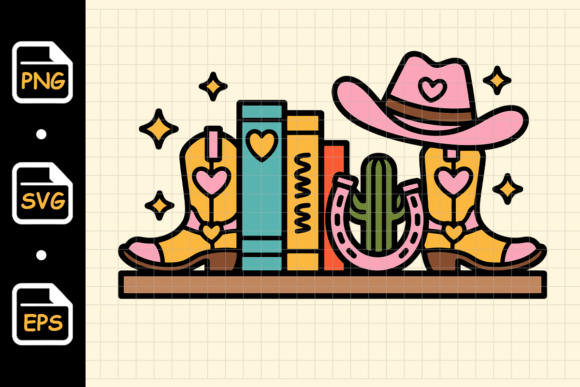 Cute Western Cowboy Boots Bookend Shelf Design Review