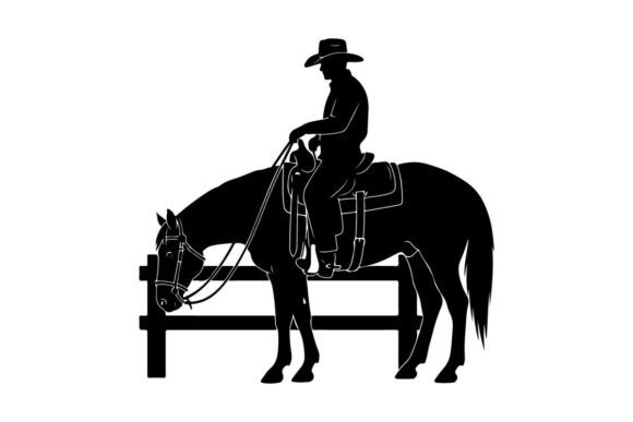 Embroidery Review: Silhouette of Cowboy Riding Horse on Ben