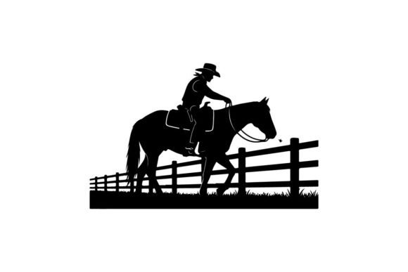 Review: Silhouette of Cowboy Riding Horse Near W