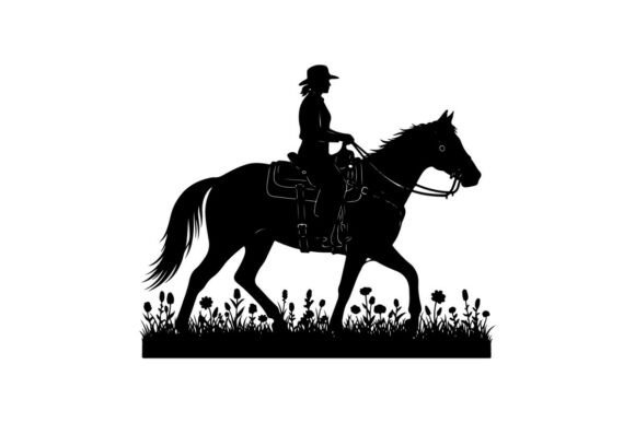 Silhouette of Cowboy Riding Horse in Wil – A Designer’s Take