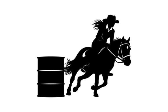 Silhouette of Cowboy Riding Horse Jumpin Review