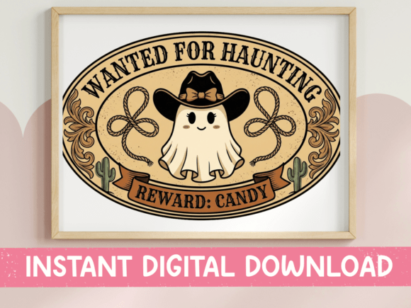 Wanted for Haunting Ghost SVG Review: A Quirky Vintage Embroidery Design