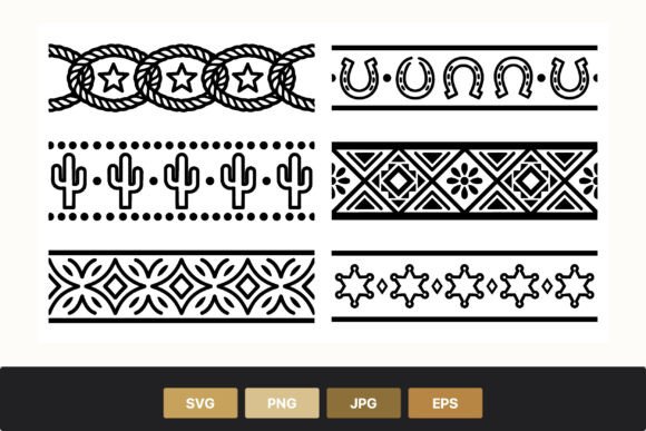 Western Style Black and White Pattern Review for Real Projects